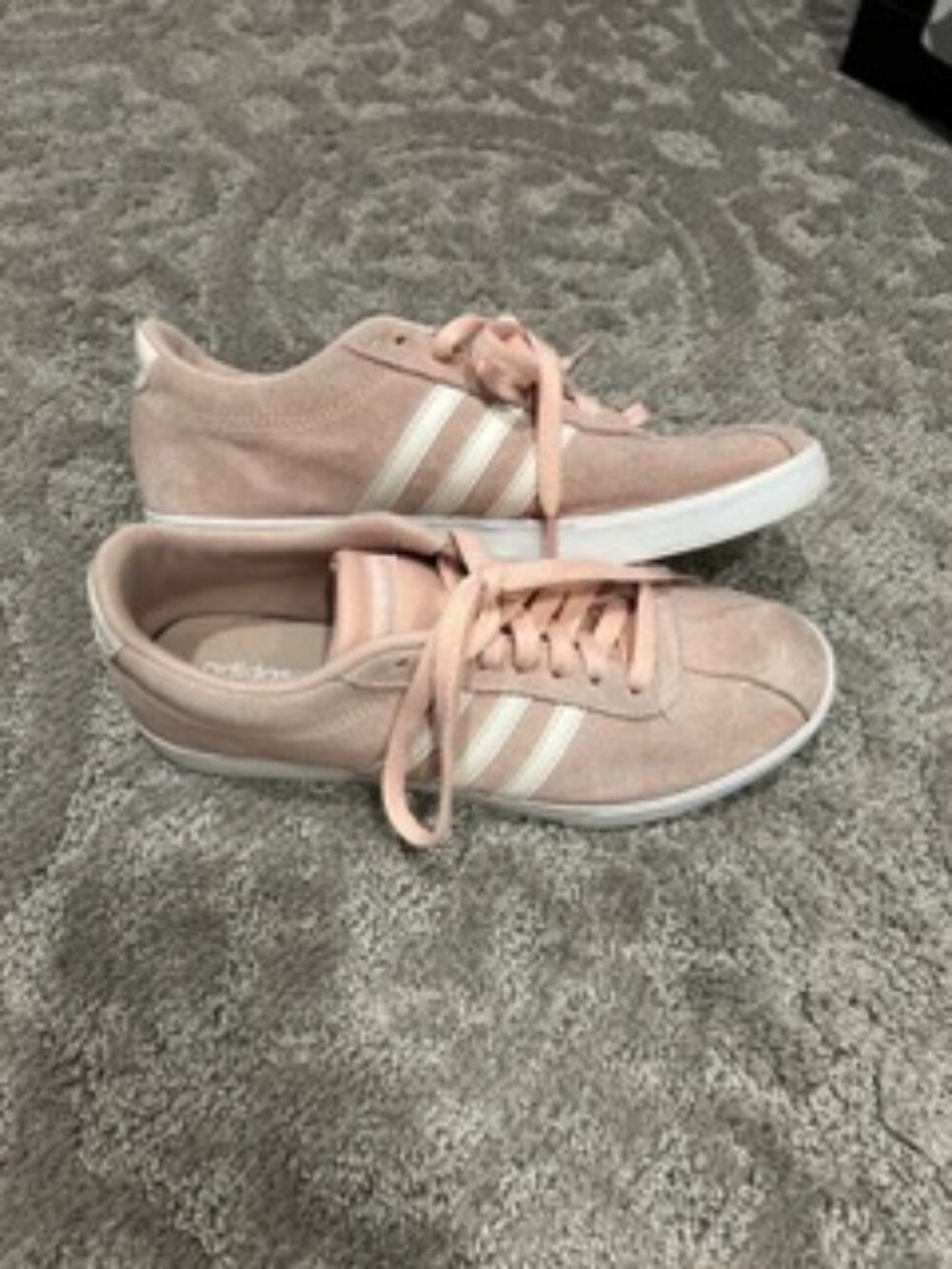 Adidas Neo Pink Suede Shoes